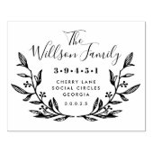 Wreater familienaam Return Address Rubberstempel (Afrduk)