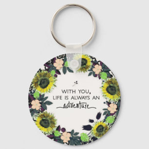 Wreater Flowers Greenery Floral Religious Gift Art Sleutelhanger