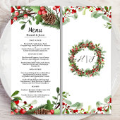 Wreath aux baies rouges d'hiver | Menu Mariage de 