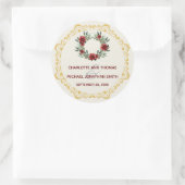 Wreath avec Sticker Mariage à cadre or (Sac)