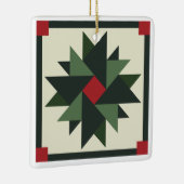 Wreath Barn Quilt Ornament (Rechts)
