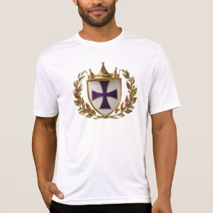 Wreath Crest Shield Activewear T-shirt