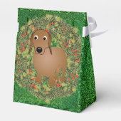 Wreath Dachshund Bedankdoosjes (Achterkant)