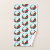 Wreath de la souris de Noël (Serviette à main)