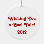 Wreath de motocyclette et cadeaux Ornement de Yule (Dos)