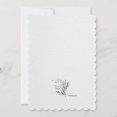 Wreath d'hiver Invitation religieuse (Dos)