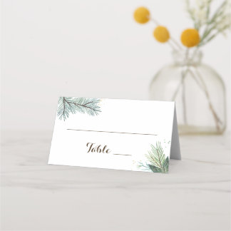 Wreath d'hiver Mariage Place Escort Cartes