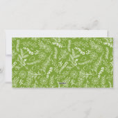 Wreath d'hiver Monogramme Vacances 2 Cartes photos (Dos)