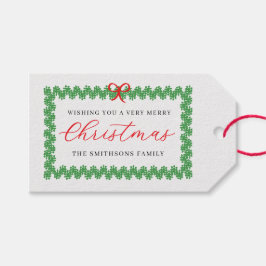 Wreath Framed Holiday Cadeaulabel