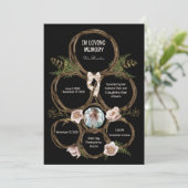 Wreath Magnolia Élégant programme funéraire (Debout devant)