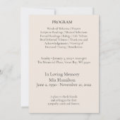 Wreath Magnolia Élégant programme funéraire (Dos)