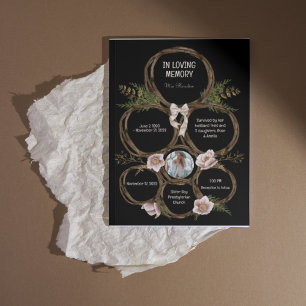 Wreath Magnolia Élégant programme funéraire