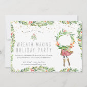 Wreath Making | Uitnodiging feestdag (Voorkant)