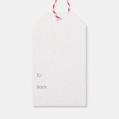 Wreath Merry-kerst op maat Cadeaulabel (Achterkant)