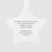 Wreath moderne Joyeuses vacances Votre logo Promot (dos)