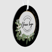 Wreath moderne Joyeuses vacances Votre logo Promot (devant)