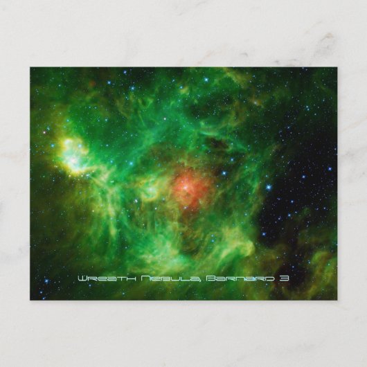 Wreath Nebula, Barnard 3, Melkweg Briefkaart (Voorkant)