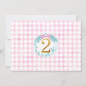 Wreath Nutkraker Land van zoet 2e verjaardag Kaart (Achterkant)