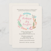 Wreath of Joy Invitation (Devant / Derrière)