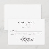 Wreath RSVP Kaartje (Voorkant / Achterkant)