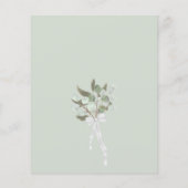 Wreatof Greenery BUDGET Wedding Invitation (Achterkant)