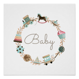 Wreator of Toys Personalized Nursery Poster Print Perfect Poster
