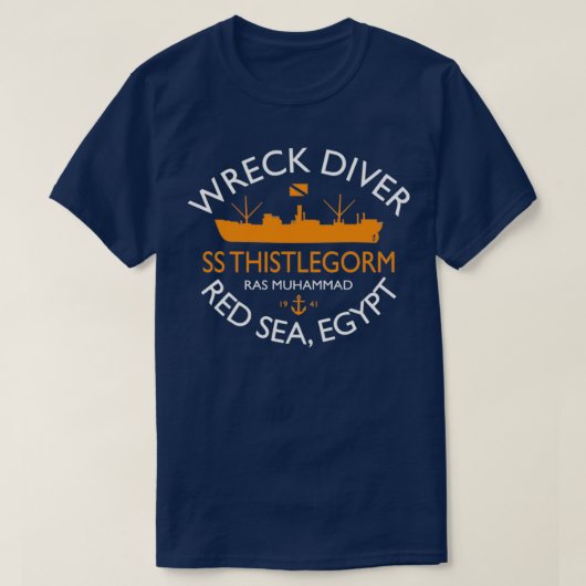 Wreck Diver Thistlegorm T-shirt (Design voorkant)