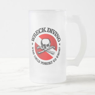 Wreck Diving (schedel) Matglas Bierpul
