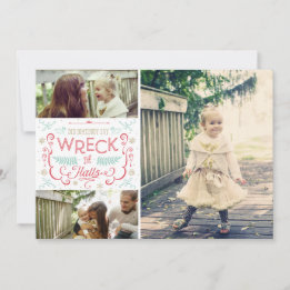 Wreck the Halls - Grappige familie kerst Kaarten