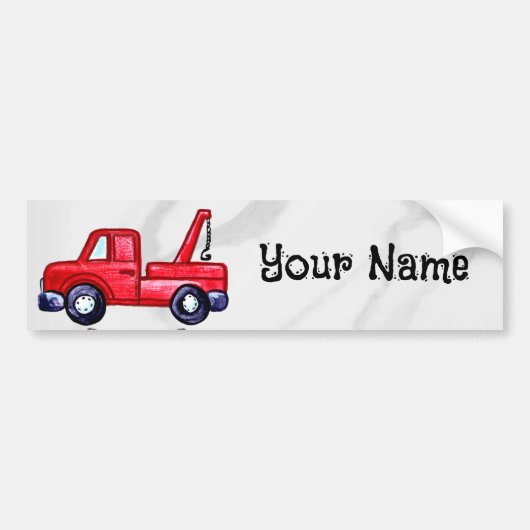 Wrecker Tow Truck Bumpersticker (Voorkant)