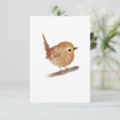 Wren Bird Blank-briefkaarten Bedankkaart (Staand voorkant)