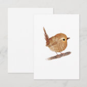 Wren Bird Blank-briefkaarten Bedankkaart (Voorkant / Achterkant)
