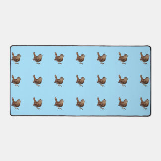 Wren Bird (Troglodytes) Lichtroze Bureaumat