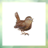 Wren Bird (Troglodytes Troglodytes) Raamsticker (Vel 3)
