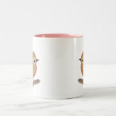 Wren Bird Tweekleurige Koffiemok (Center)