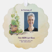  Wren Bird Vineyard Memorial Keepsake Ornament Kaart (Voorkant)