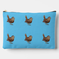 Wren Bird Zingt Sky Blue