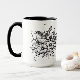 Wren bouquet mok