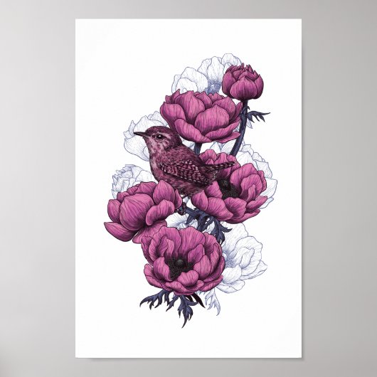 Wren bouquet poster (Voorkant)