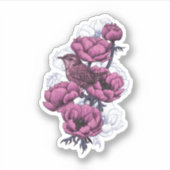 Wren bouquet sticker (Voorkant)