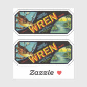 Wren Brand Florida Citrus Fruit Label (Vel)