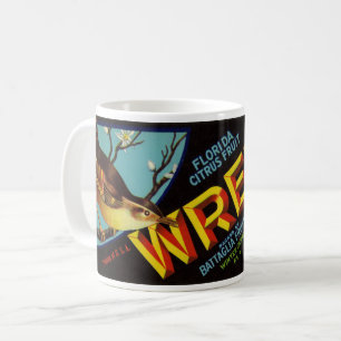 Wren Brand Florida Citrus Fruit Label Koffiemok