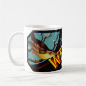 Wren Brand Florida Citrus Fruit Label Koffiemok (Links)