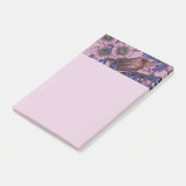 Wren en hellebore, roze en violet post-it® notes (Schuin)