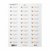 Wren Return Address Labels – Personalized Bird (Full Sheet)