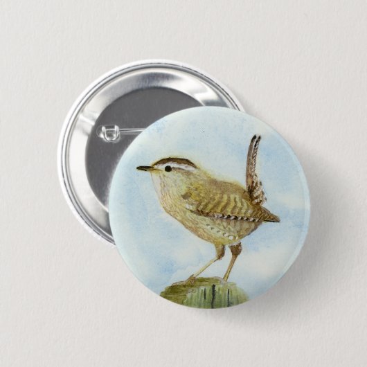 Wren Ronde Button 5,7 Cm (Voorkant /achterkant)