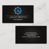 Wrench Gear Logo Carbon Fiber Pattern Visitekaartje (Voorkant / Achterkant)