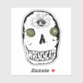Wrenchcat Skully Sticker (Vel)
