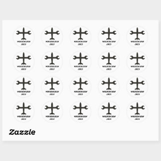 Wrenchkosh Ronde Sticker