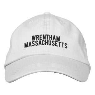 Wrentham Massachusetts Hoed Geborduurde Pet
